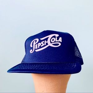 Pepsi Vintage Navy Snapback Trucker Hat